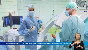 Pan primář MUDr. Martin Holinka ve vysílání České televize